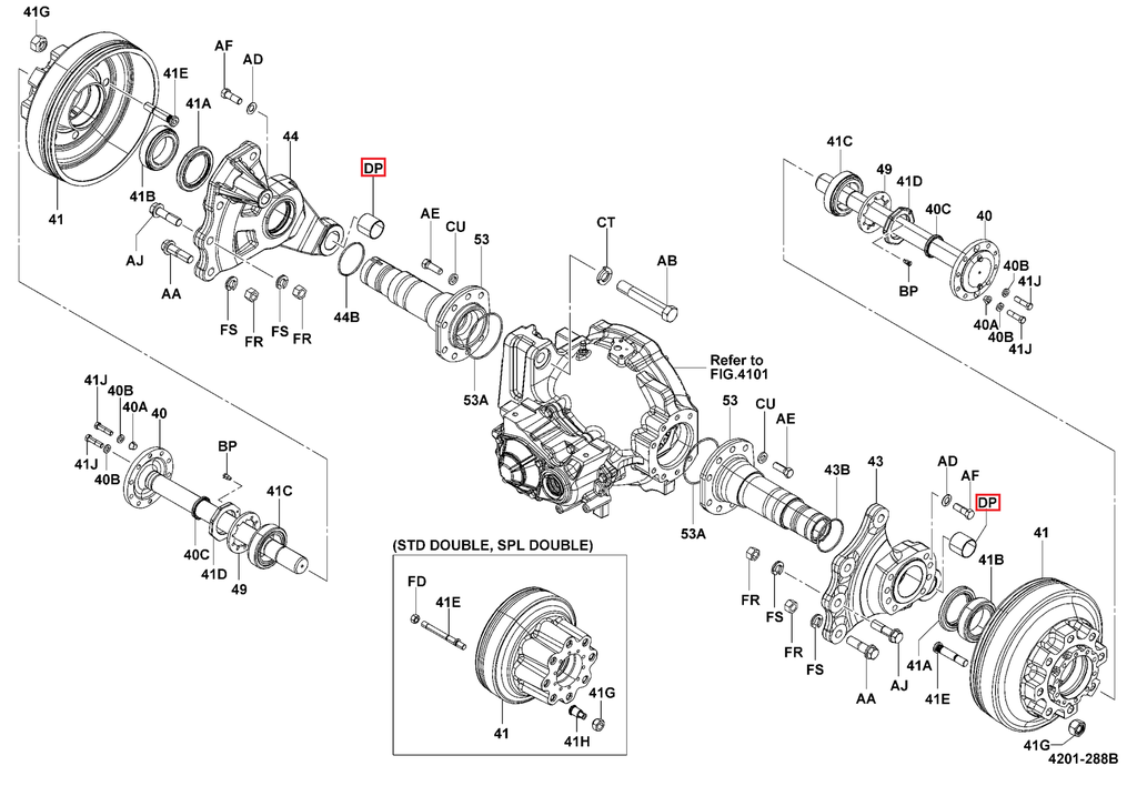 BUJE SOPORTE EJE FRONTAL