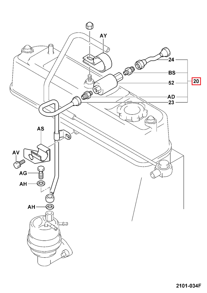 CONJUNTO TUBERIA CARBURADOR